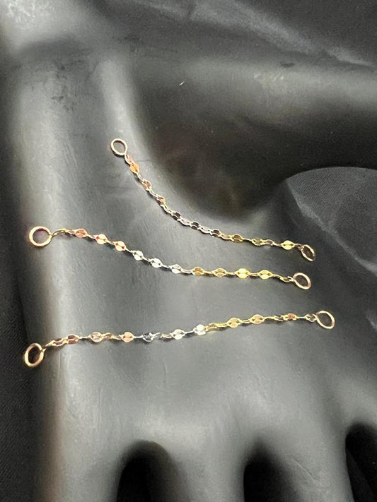 Tri-Color Foil Earring Chain